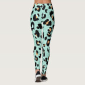 Luipaard print, dierlijk patroon leggings (Achterkant)