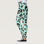 Luipaard print, dierlijk patroon leggings (Links)