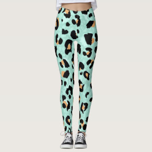 Luipaard print, dierlijk patroon leggings