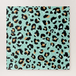 Luipaard print, dierlijk patroon legpuzzel