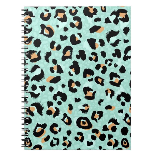 Luipaard print, dierlijk patroon notitieboek (Voorkant)