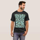 Luipaard print, dierlijk patroon t-shirt (Voorkant volledig)