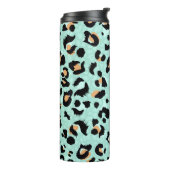 Luipaard print, dierlijk patroon thermosbeker (Gedraaid links)