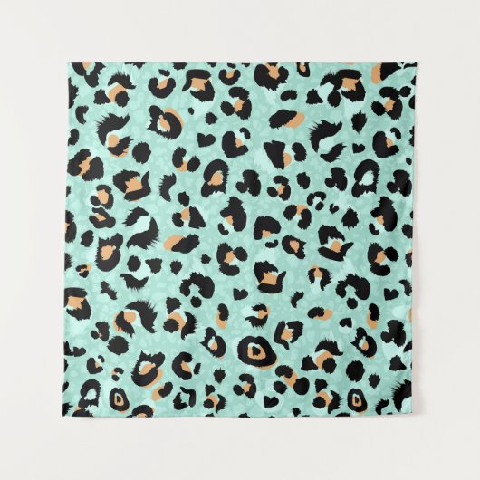 Luipaard print, dierlijk patroon wandkleed (Voorkant)