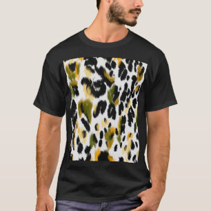 Luipaard print: dierlijke textuur achtergrond t-shirt