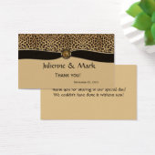 Luipaard Print FAUX Lint Juweel Bruiloft Favor Visitekaartje (Bureau)