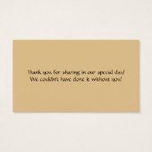 Luipaard Print FAUX Lint Juweel Bruiloft Favor Visitekaartje (Achterkant)