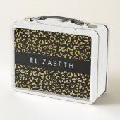 Luipaard Print, Gouden Luipaard, Glitter, Jouw naa (Achterkant)