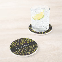 Luipaard Print, Gouden Luipaard, Glitter, Jouw naa