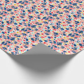 Luipaard print: handgeschilderde waterverf. cadeaupapier (Hoek)