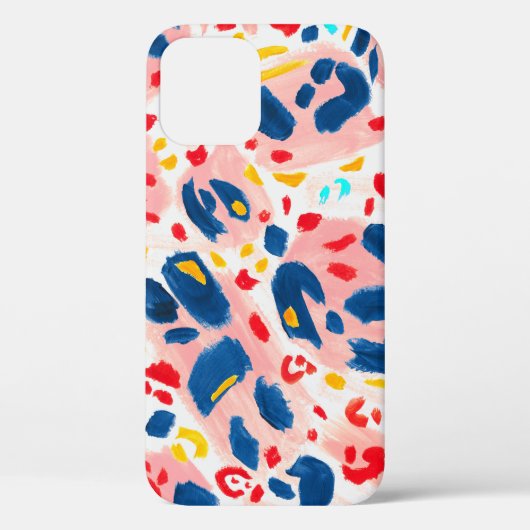 Luipaard print: handgeschilderde waterverf. Case-Mate iPhone case (Achterkant)