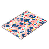 Luipaard print: handgeschilderde waterverf. notitieboek (Linkerzijde)