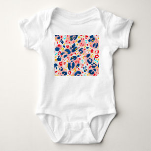 Luipaard print: handgeschilderde waterverf. romper