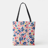 Luipaard print: handgeschilderde waterverf. tote bag (Achterkant)