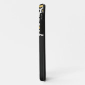 Luipaard print initiaal typografie vet modern goud Case-Mate iPhone case (Achterkant/links)