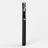 Luipaard print initiaal typografie vet modern goud Case-Mate iPhone case (Achterkant/rechts)