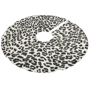  luipaard print kerstboomrok imitatie linnen kerstboom kleed