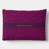 Luipaard print-magenta- etui (Voorkant)