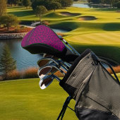 Luipaard print-magenta- golfheadcover