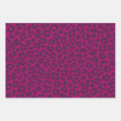 Luipaard print-magenta- inpakpapier vel (Voorkant 2)