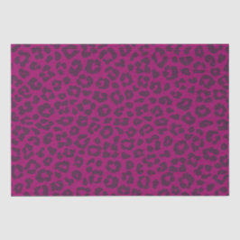 Luipaard print-magenta- tissuepapier