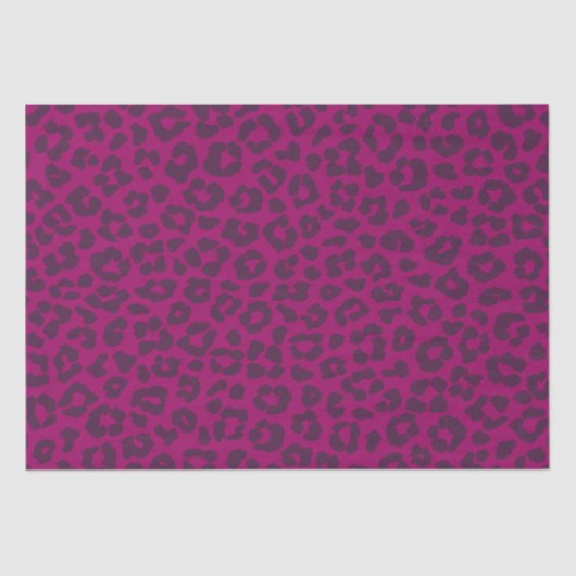 Luipaard print-magenta- tissuepapier (Voorkant)