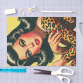 luipaard print meisje tissuepapier (Craft)