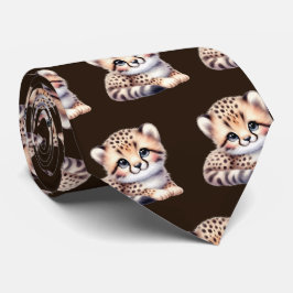 Luipaard Print Modern Kawaii Schattige Cheetah Bab Stropdas