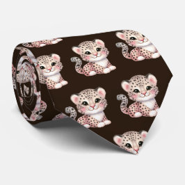 Luipaard Print Modern Kawaii Schattige Cheetah Bab Stropdas