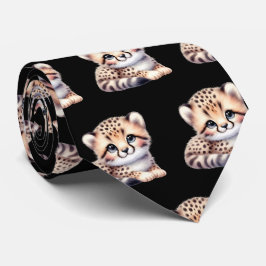 Luipaard Print Modern Kawaii Schattige Cheetah Bab Stropdas