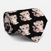 Luipaard Print Modern Kawaii Schattige Cheetah Bab Stropdas (Opgerold)