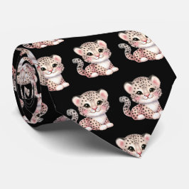 Luipaard Print Modern Kawaii Schattige Cheetah Bab Stropdas