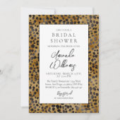 Luipaard Print Modern Trendy Vrijgezellenfeest Kaart (Voorkant)