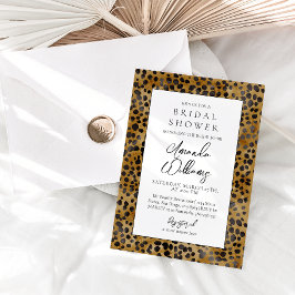 Luipaard Print Modern Trendy Vrijgezellenfeest Kaart