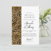 Luipaard Print Modern Trendy Vrijgezellenfeest Kaart (Staand voorkant)