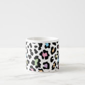 Luipaard Print Multi kleuren Espresso Kop (Voorkant)