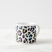 Luipaard Print Multi kleuren Espresso Kop (Voorkant rechts)