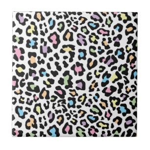 Luipaard Print Multi kleuren Tegeltje