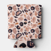 Luipaard print, naadloze, beige achtergrond. blikjeskoeler (Achterkant)