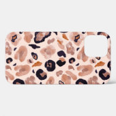 Luipaard print, naadloze, beige achtergrond. Case-Mate iPhone case (Achterkant (horizontaal))