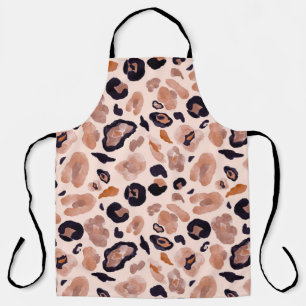 Luipaard print, naadloze, beige achtergrond. schort