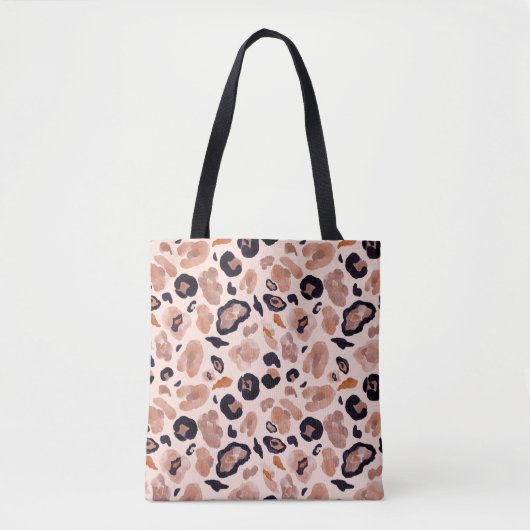 Luipaard print, naadloze, beige achtergrond. tote bag (Voorkant)