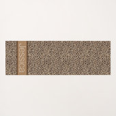 Luipaard print patroon gepersonaliseerd yogamat (Achterkant (horizontaal))