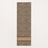 Luipaard print patroon gepersonaliseerd yogamat (Achterkant)