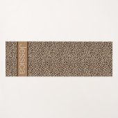 Luipaard print patroon gepersonaliseerd yogamat (Voorkant (horizontaal))