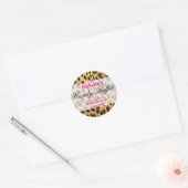 luipaard print Snoep Buffet Sticker (Envelop)