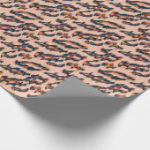 Luipaard Print: Textiel naadloos ontwerp. Cadeaupapier (Hoek)
