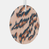 Luipaard Print: Textiel naadloos ontwerp. Glas Ornament (Voorkant Rechts)