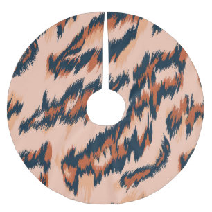 Luipaard Print: Textiel naadloos ontwerp. Kerstboom Rok