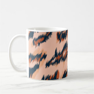 Luipaard Print: Textiel naadloos ontwerp. Koffiemok